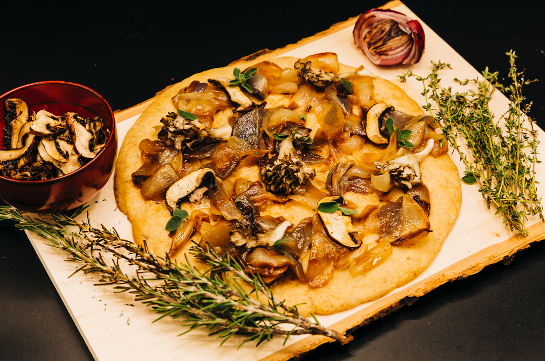 Wild mushroom and sautéed onion